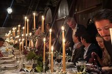 Mourinho a falar com os convidados