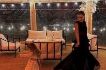 Matilde escolheu um vestido preto para o último dia como solteira