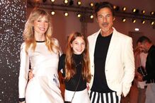 Paulo Pires com a mulher, Astrid, e a filha, Zoe