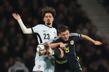 Jogo entre Escócia e Portugal