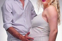 Samuel Monteiro e a companheira, Diana, aguardam a chegada da primeira filha.