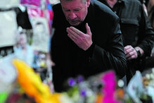 Geoff Payne emocionado com as homenagens