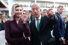 Marcelo Rebelo de Sousa e Olena Zelenska 
