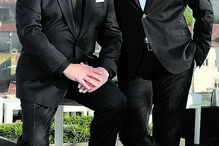 Com o afilhado, Marco António