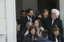 Marco António, com a namorada, Aleksandra e o pai, António