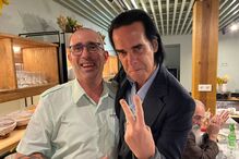 Nick Cave no restaurante Pinóquio