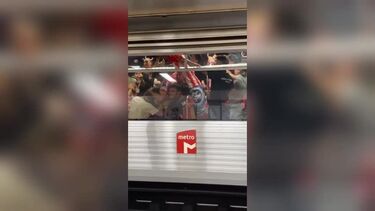 Adeptos do Atlético Madrid causam aparato no Metro de Lisboa