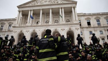 Sapadores na Assembleia da República