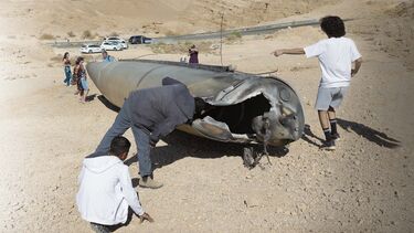 Destroços de míssil iraniano no Sul de Israel