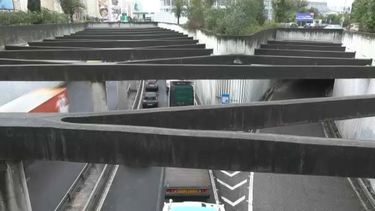 Trânsito esteve cortado no IC2 na zona de Moscavide devido à queda de vários troncos de árvores  