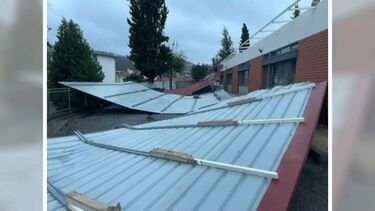 Tecto de escola básica em Paredes voa devido ao mau tempo  