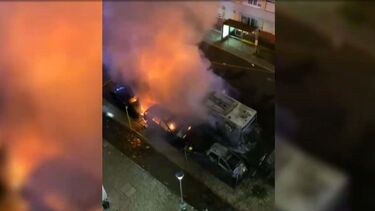 Tensão continua: autocarro consumido pelas chamas em Odivelas