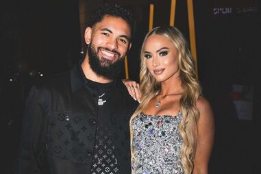 Douglas Luiz e Alisha Lehmann