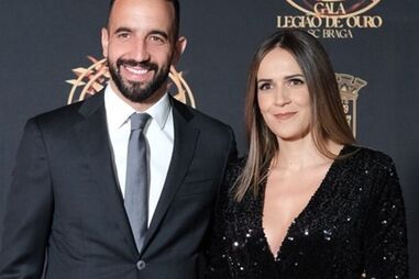 Rúben Amorim com a mulher, Maria João Diogo
