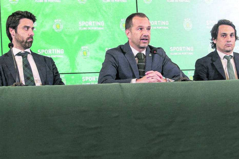 Da esquerda para a direita: Francisco Salgado zenha, Frederico Varandas e André Bernardo