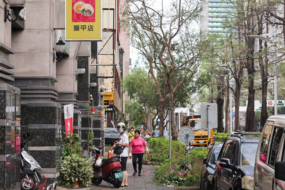 Limpeza das ruas de Taiwan