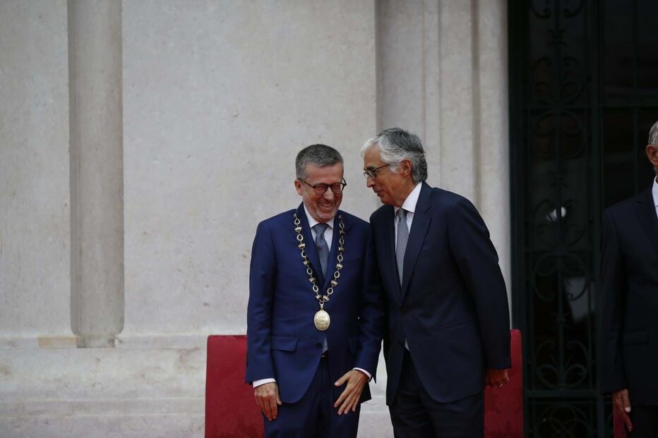 Carlos Moedas e José Pedro Aguiar-Branco nas cerimónias da Implantação da República em 2024