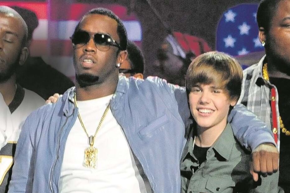 Diddy e Justin Bieber em 2010