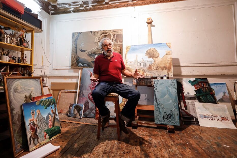 O músico e pintor Manuel João Vieira, de 61 anos