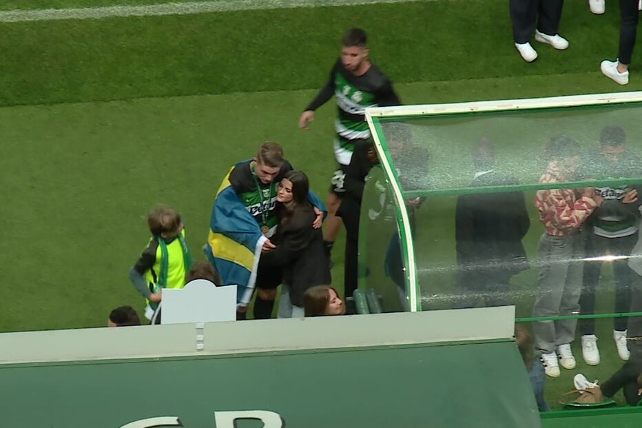 Viktor Gyokeres e Inês Aguiar