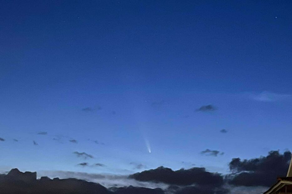 Cometa desde Mairos, Chaves, Alto Tâmega e Barroso