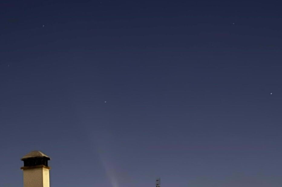 Cometa visto de Arronches, Alentejo 