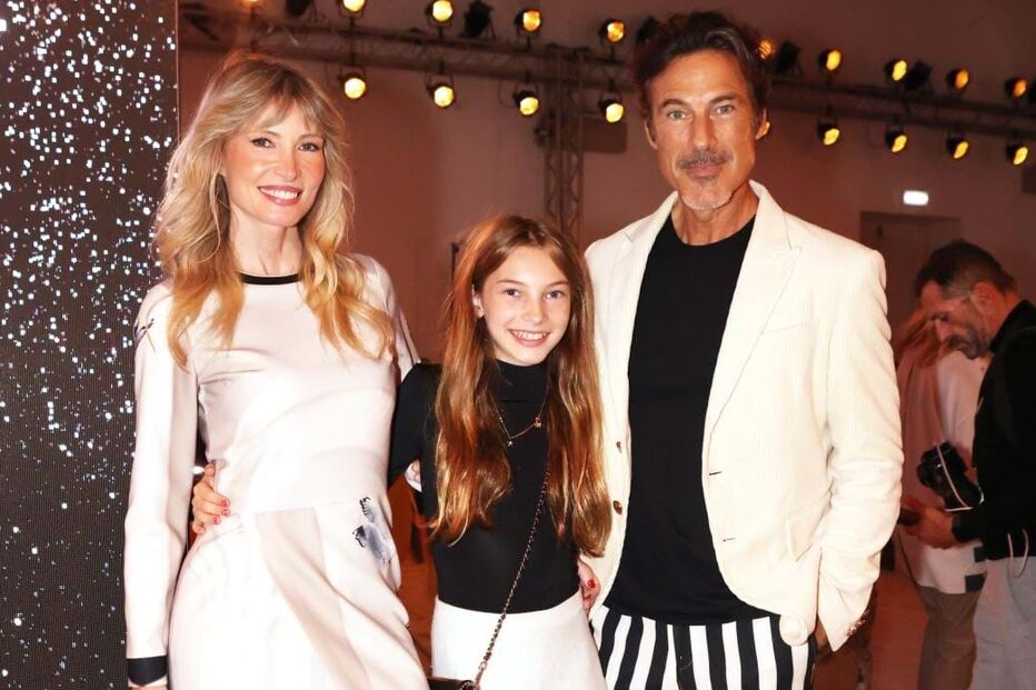 Paulo Pires com a mulher, Astrid, e a filha, Zoe