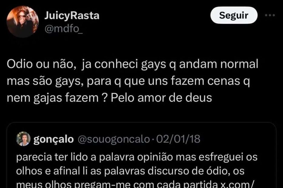 Comentários homofóbicos de Maycon