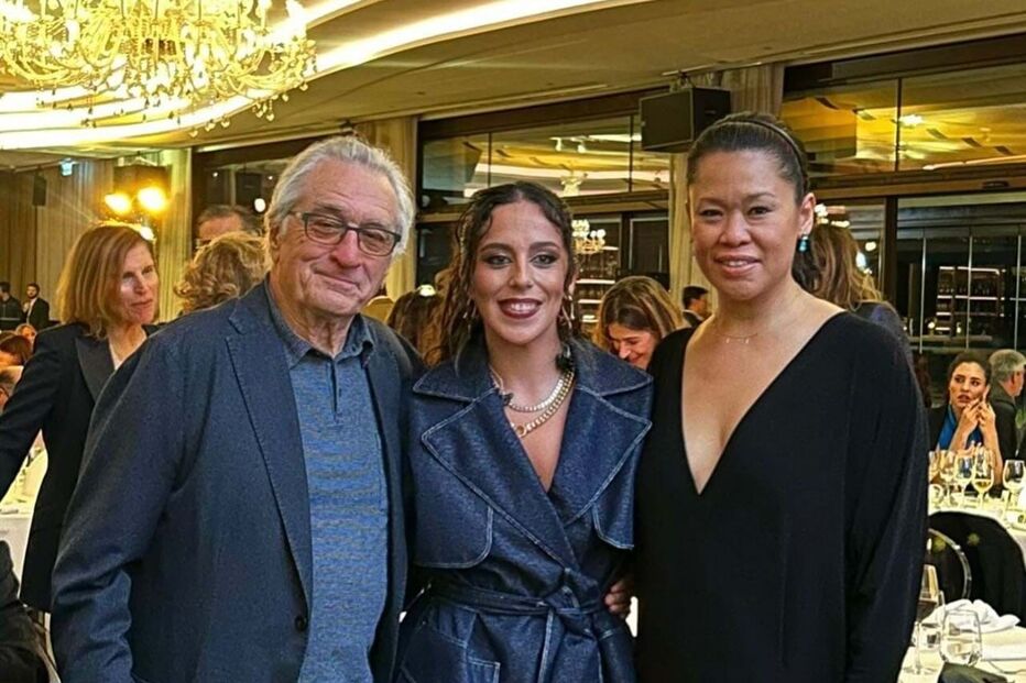 Sara Correia com Robert de Niro