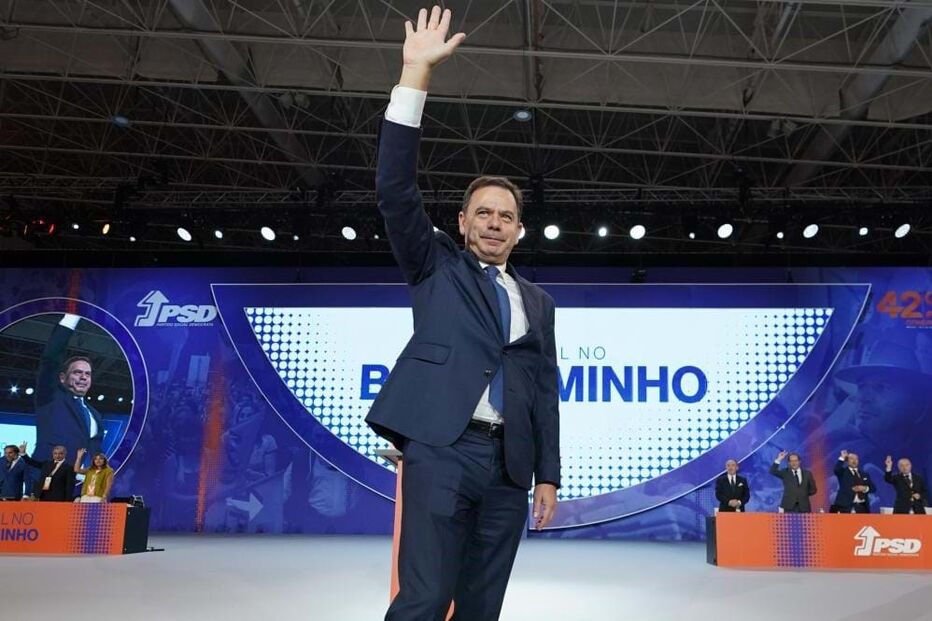 Luís Montenegro, líder do PSD, no congresso do partido