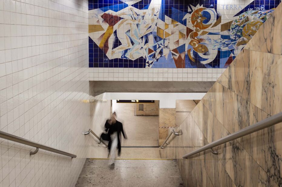 Metro Lisboa xxx Estação do Saldanha xxx linha amarela vermelha