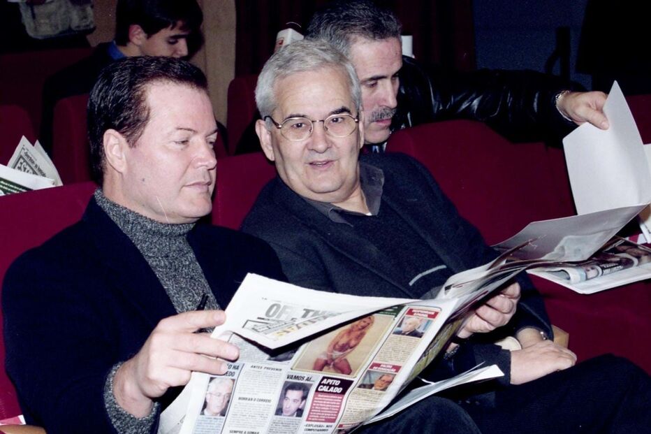 Marco Paulo durante eleição do Rei da Música Popular no Auditório Eunice Munoz