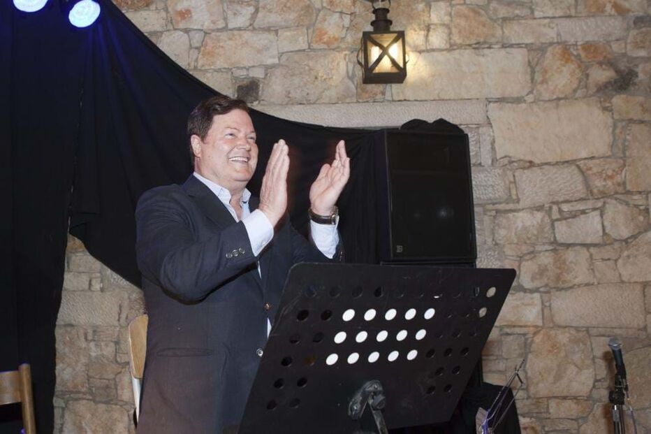 Marco Paulo durante um jantar em Fátima em 2014