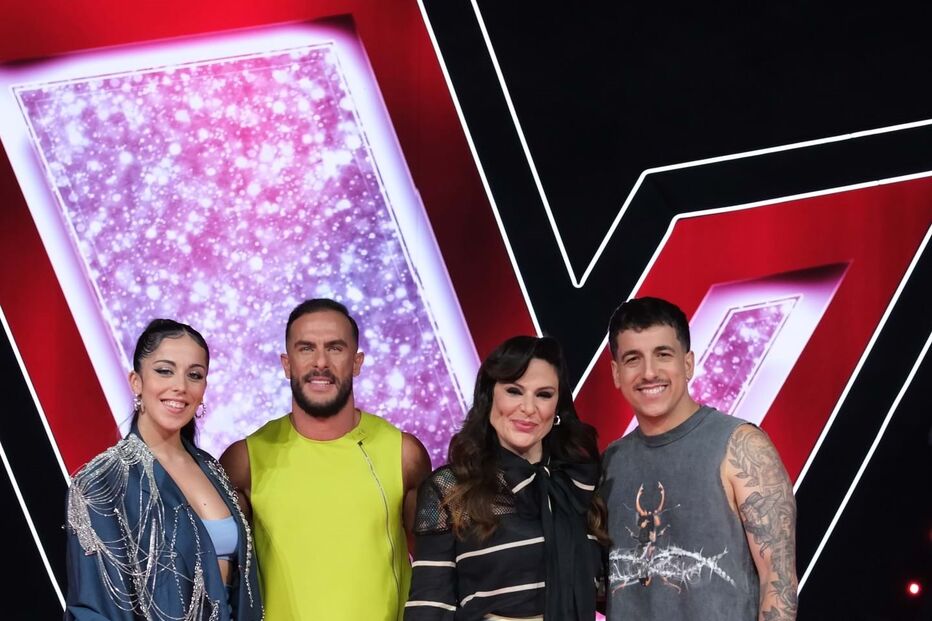 Sara Correia, Nininho Vas Maia, Sónia Tavares e Fernando Daniel no 'The Voice'