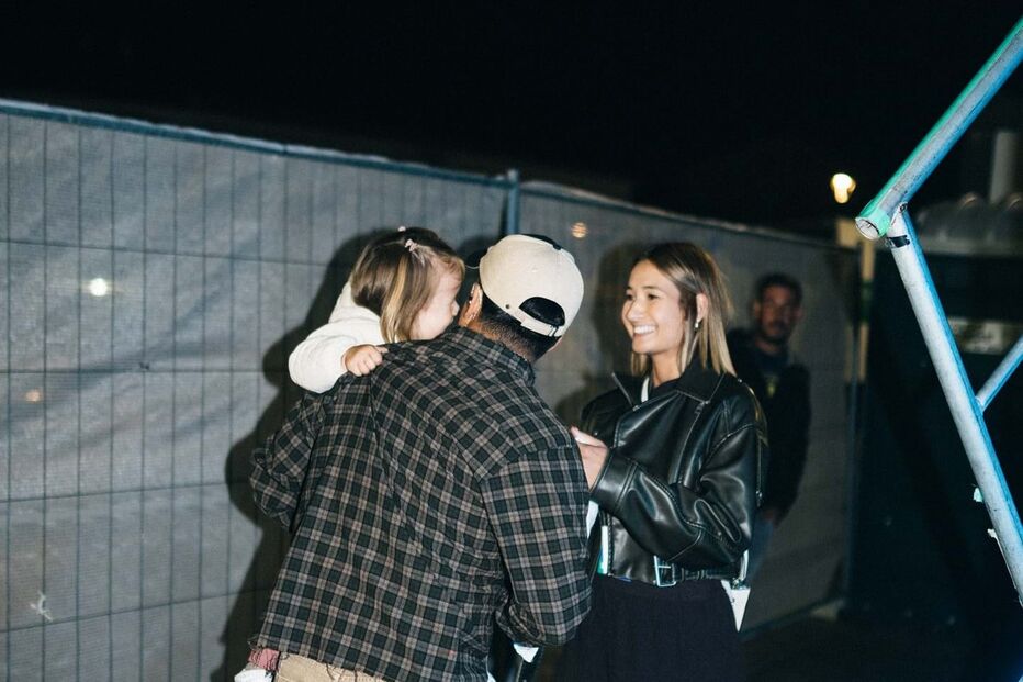 Com Sara Vidal e a filha Matilde