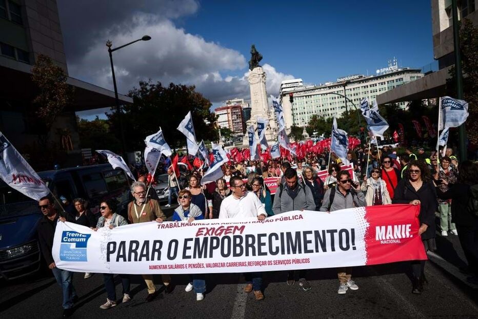 Manifestação da Frente Comum