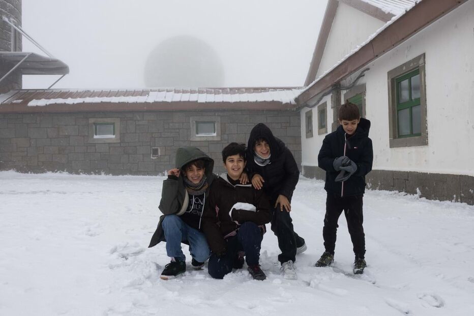 Serra da Estrela já está pintada de branco