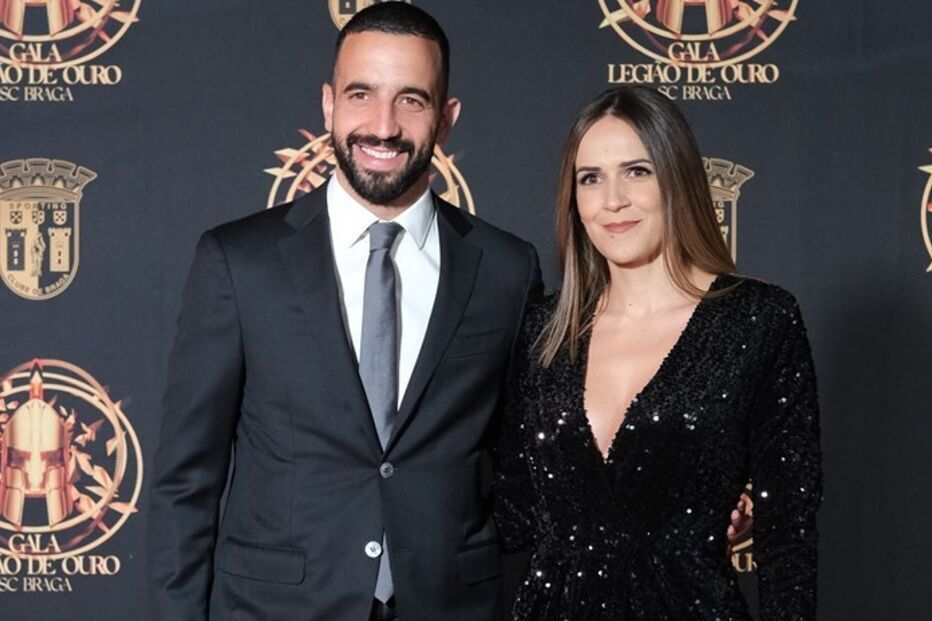 Rúben Amorim com a mulher, Maria João Diogo