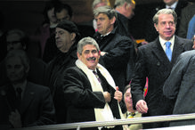 Luís Filipe Vieira com Ricardo Salgado, ex-presidente do BES, em 2006