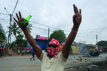 Protestos em Maputo na sequência da crise eleitoral em Moçambique