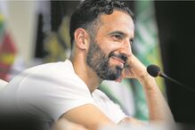 Rúben Amorim fez ontem a última antevisão como técnico do Sporting 