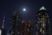 Superlua visto no Dubai