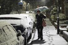 Neve cobriu de branco o Reino Unido