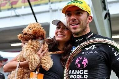 KIka Cerqueira Gomes e Pierre Gasly