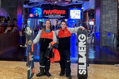 Diogo com um colega de equipa