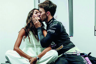 Francisca Cerqueira Gomes e Pierre Gasly