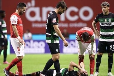 Pote lesionou-se em Braga