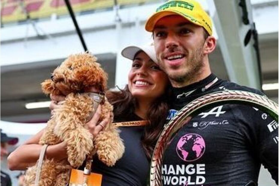 KIka Cerqueira Gomes e Pierre Gasly