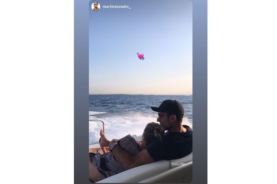 Martina Svedin assinala aniversário de Luís Figo