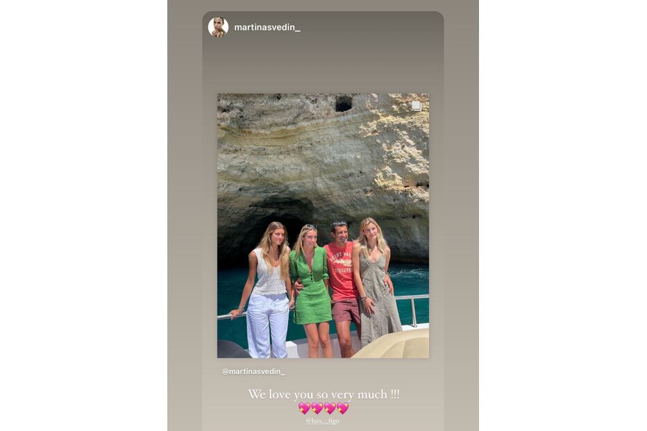 Martina Svedin assinala aniversário de Luís Figo